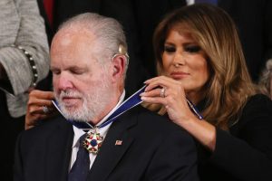 Rush Limbaugh with First Lady Melania Trump, State of the Union Speech 2020